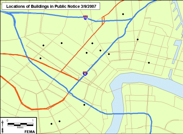 Location of Buildings Eligible for the National Register of Historic Places - Seeking Public Comment for Alternatives to Demolition.